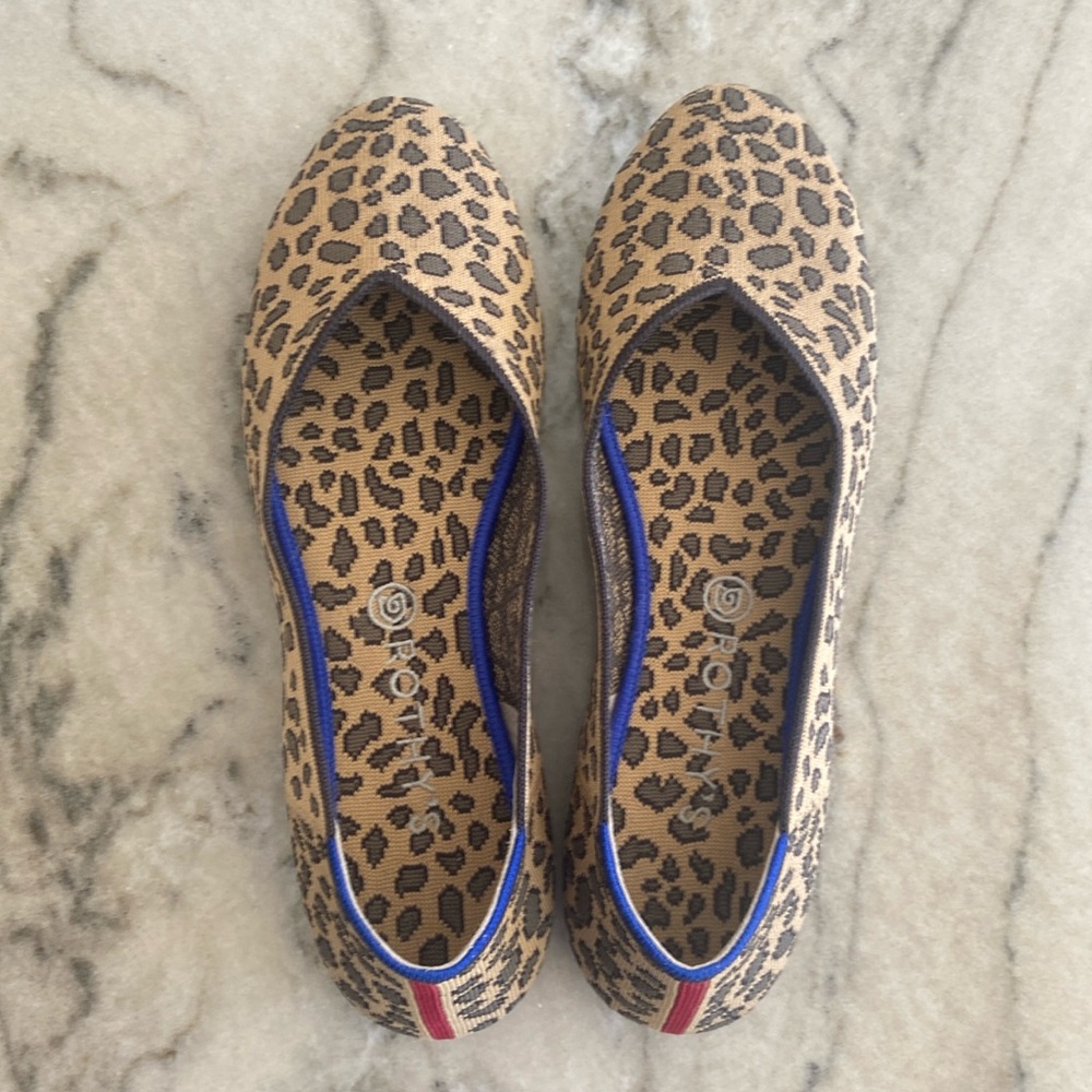 Rothy’s the flat cheetah size 12.5